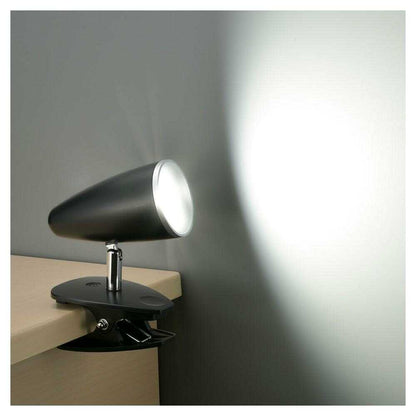 Ohm Electric LED Clip Light Daylight Black