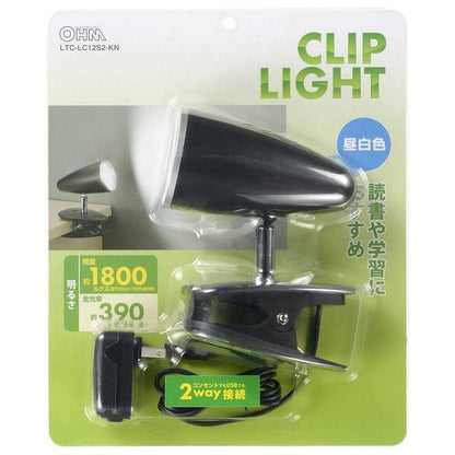 Ohm Electric LED Clip Light Daylight Black
