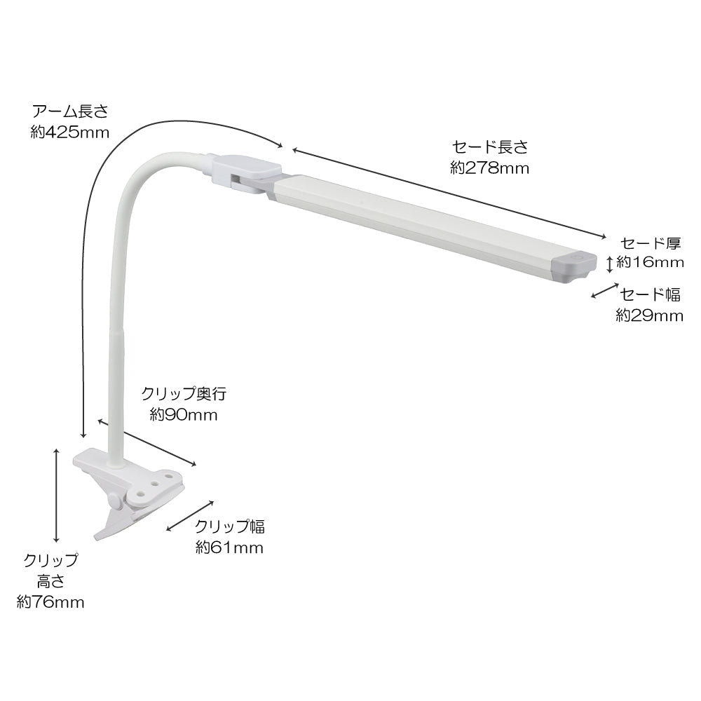 Ohm Electric LED Clip Light Daylight White