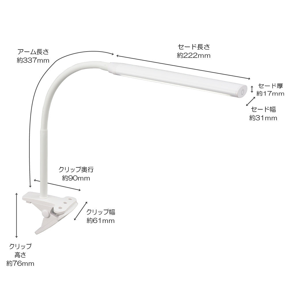 Ohm Electric LED Clip Light Daylight White
