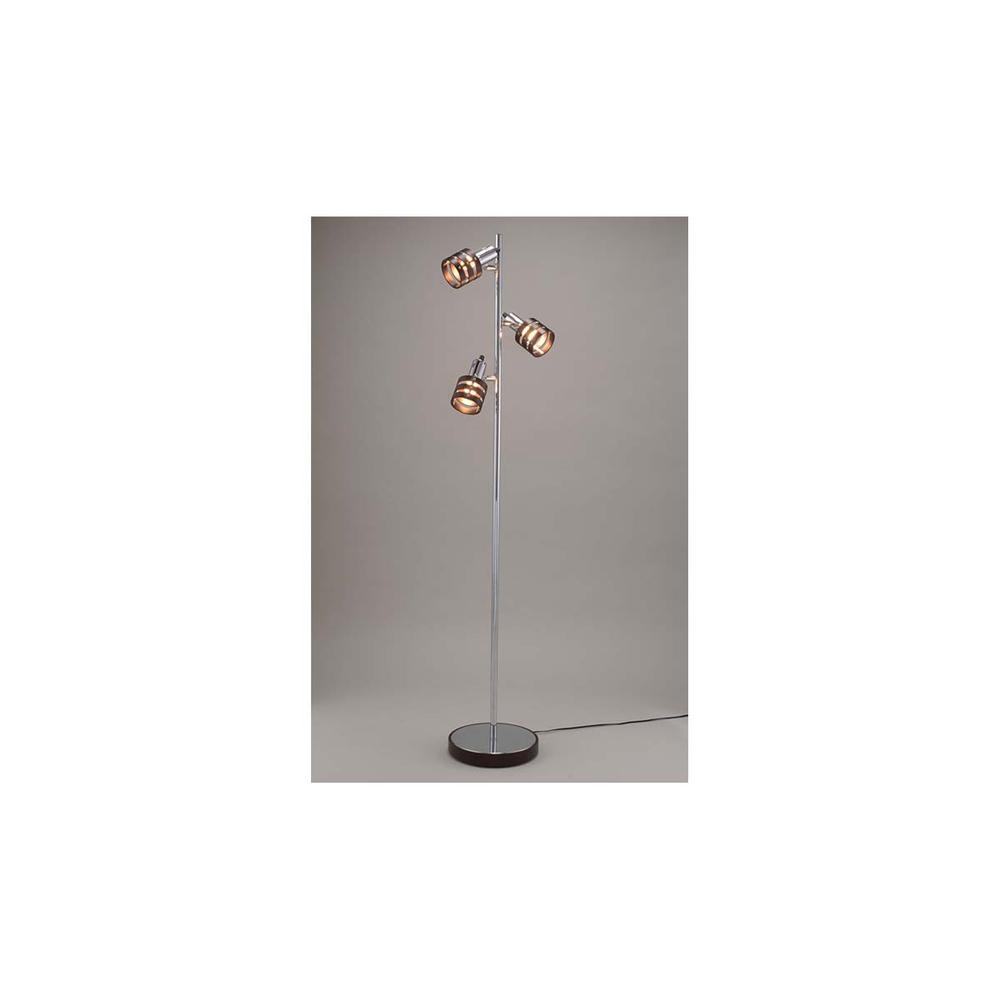 Ohm Electric Floor Stand Wood Ring Wooden Frame E17 Socket