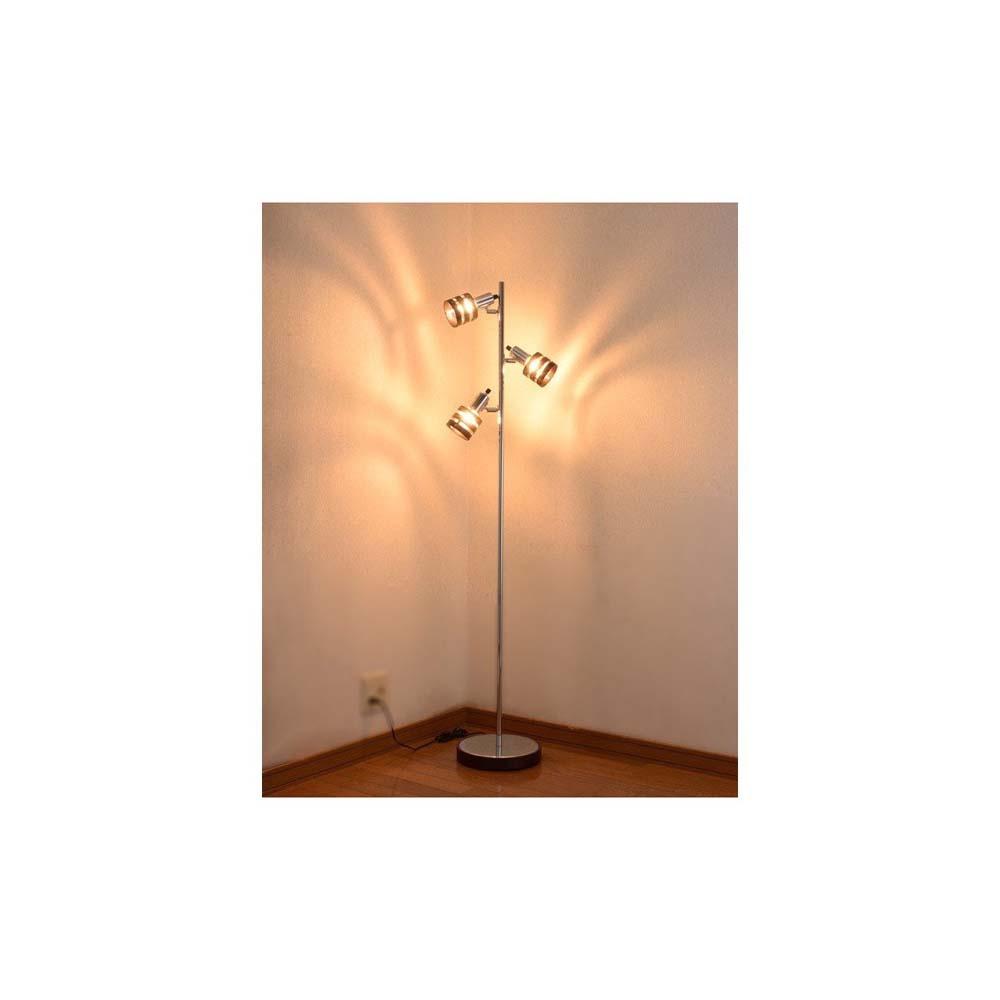 Ohm Electric Floor Stand Wood Ring Wooden Frame E17 Socket