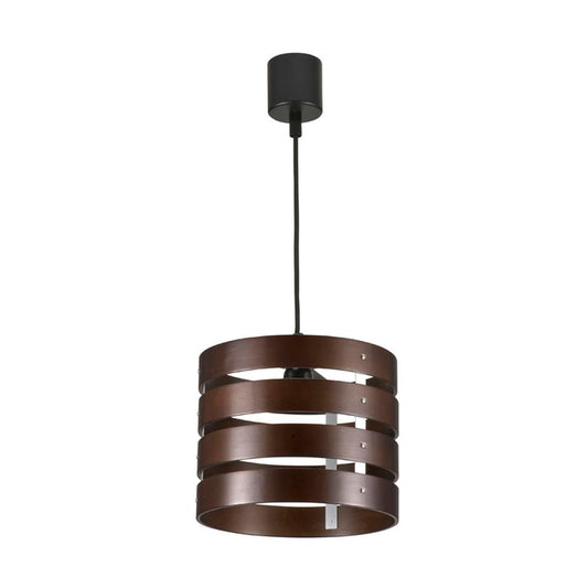 Ohm Electric Pendant Light Wooden Frame 1 Light