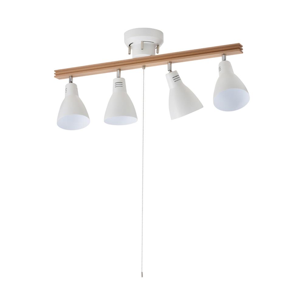 Ohm Electric 4-Bulb Ceiling Light White