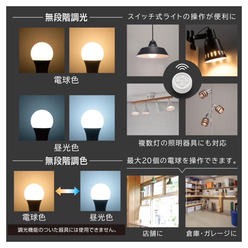 Ohm Electric Remote-Controlled LED Bulb E26 Equivalent to 60W
