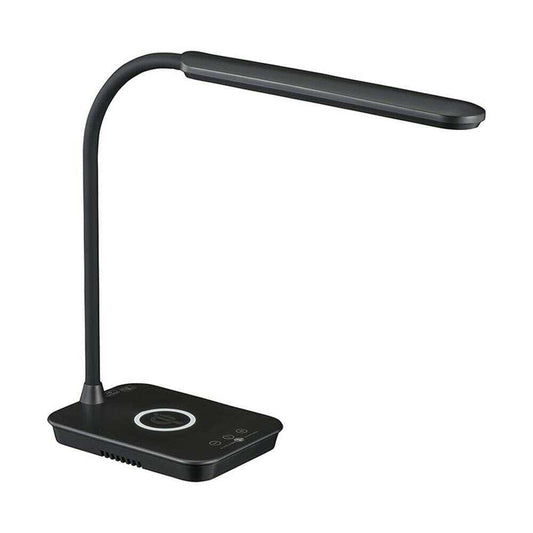 Ohm Electric LED Desk Light with Wireless Charging Function Black