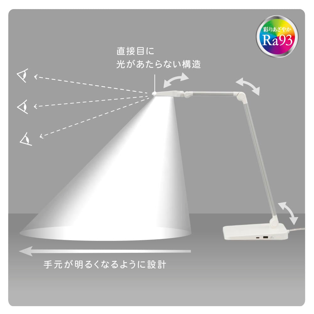 Ohm Electric LED Desk Light White