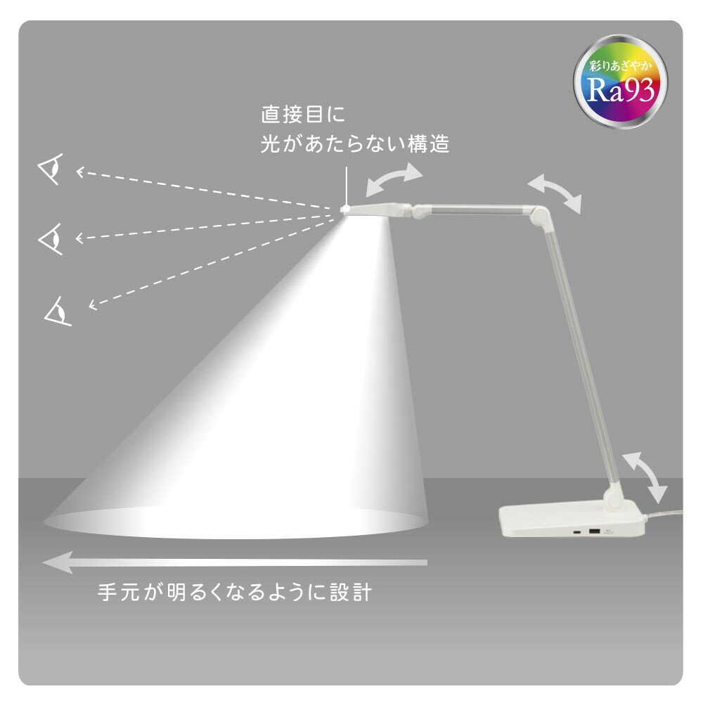 Ohm Electric LED Desk Light White