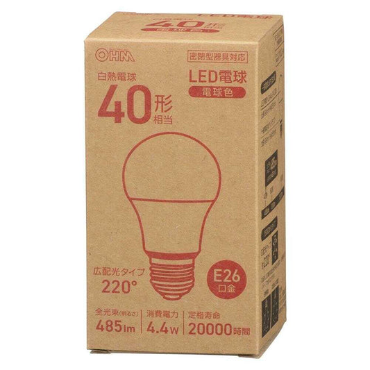 Ohm Electric LED Bulb E26 Equivalent to 40W Warm White - 1 Piece