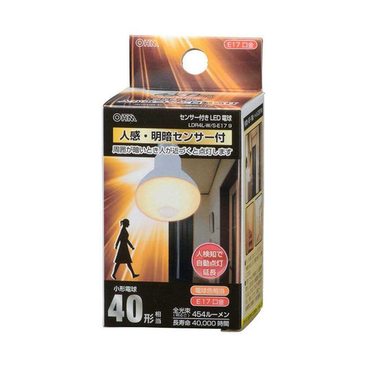 Ohm Electric LED Bulb Reflector E17 with Motion and Brightness Sensor