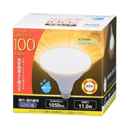 Ohm Electric LED Bulb Beam Shape E26 100W Equivalent Rainproof
