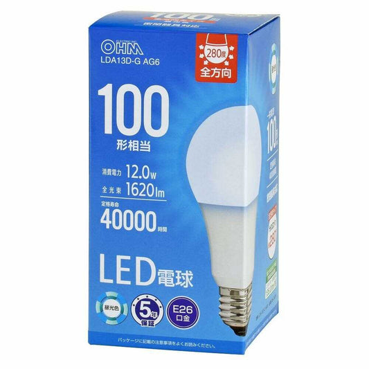 Ohm Electric LED Bulb E26 Equivalent to 100W