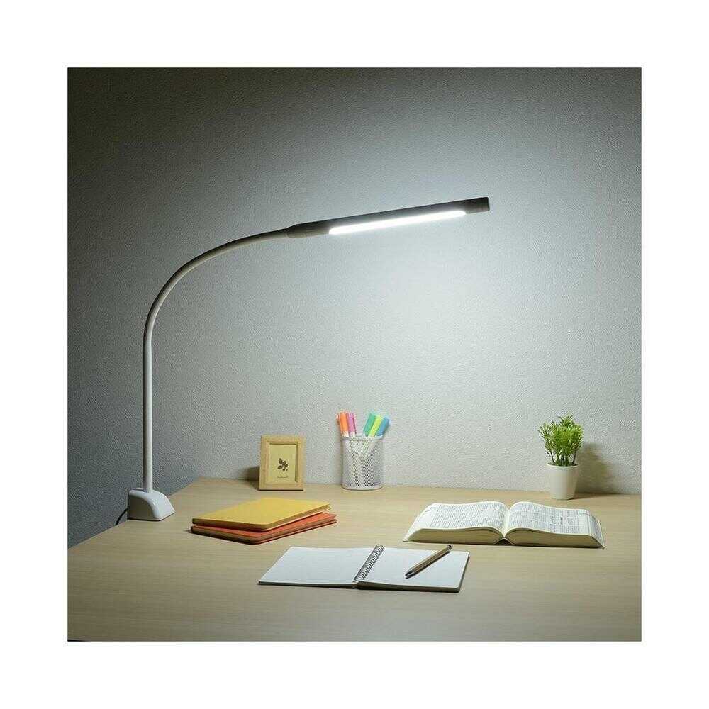 Ohm Electric LED Clamp Light with 3-Level Dimming - White