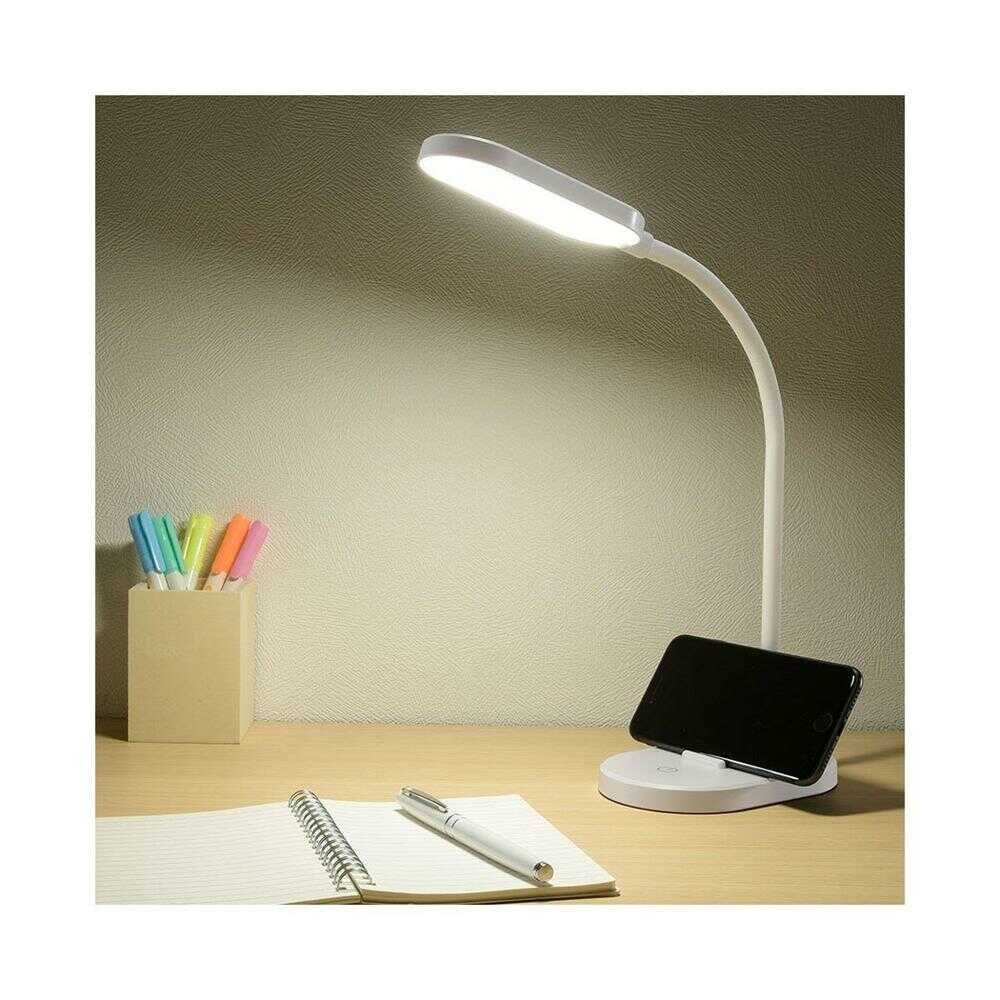 Ohm Electric LED Desk Lamp USB Powered Daylight White