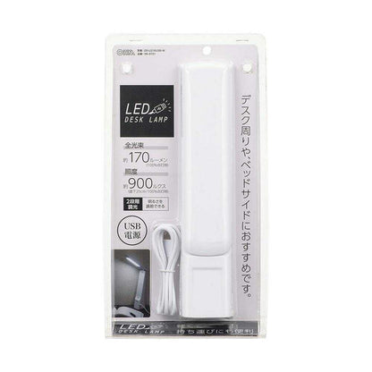 Ohm Electric LED Desk Lamp USB Powered White