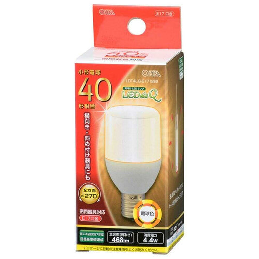 Ohm Electric LED Bulb T Shape E17 Equivalent to 40W