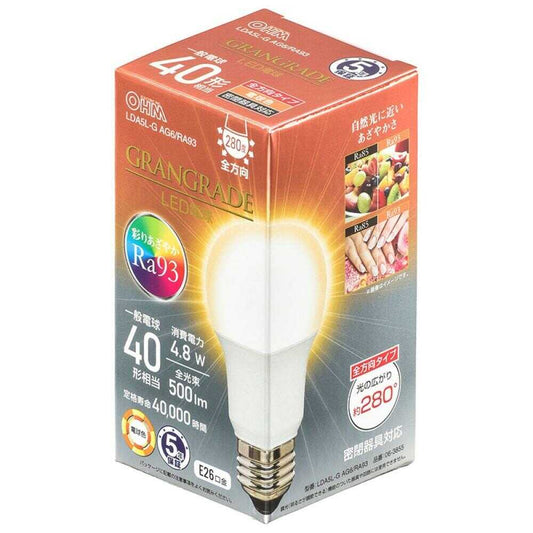 Ohm Electric LED Bulb E26 Equivalent to 40W