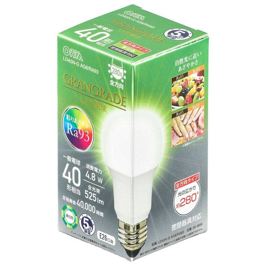 Ohm Electric LED Bulb E26 Equivalent to 40W