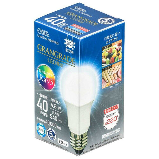 Ohm Electric LED Bulb E26 Equivalent to 40W
