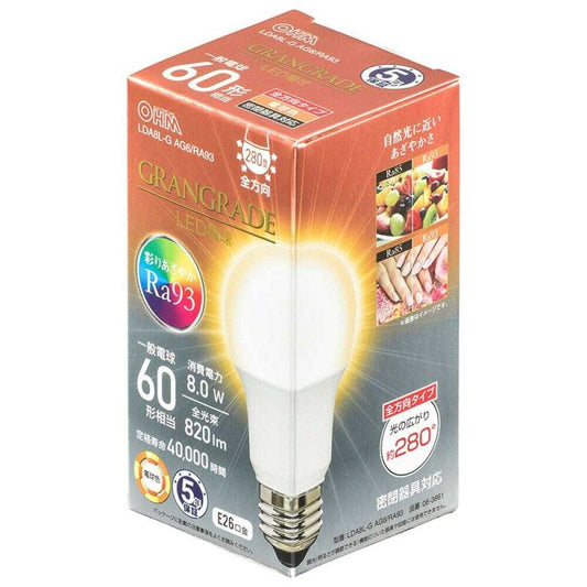 Ohm Electric LED Bulb E26 Equivalent to 60W