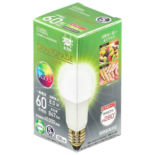 Ohm Electric LED Bulb E26 Equivalent to 60W