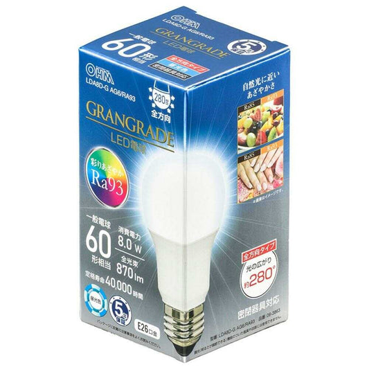 Ohm Electric LED Bulb E26 Equivalent to 60W