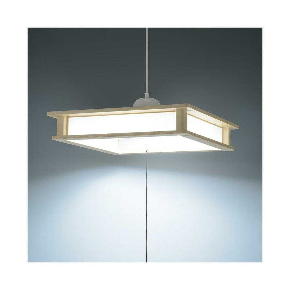 Ohm Electric LED Japanese Style Pendant Light for 8 Tatami Mats - Daylight Color