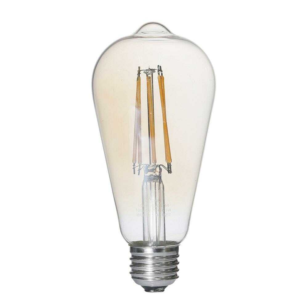 Ohm Electric LED Filament Type Retro Bulb E26 Equivalent to 60W