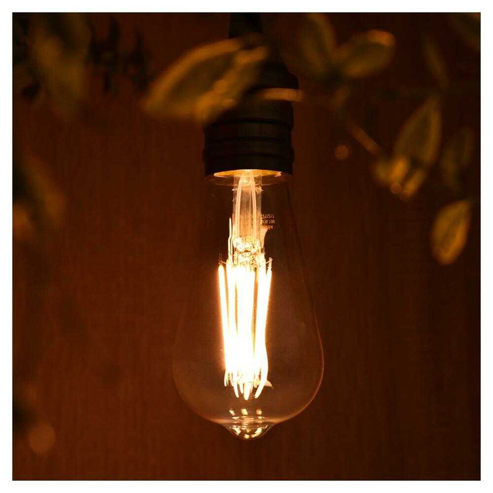 Ohm Electric LED Filament Type Retro Bulb E26 Equivalent to 60W