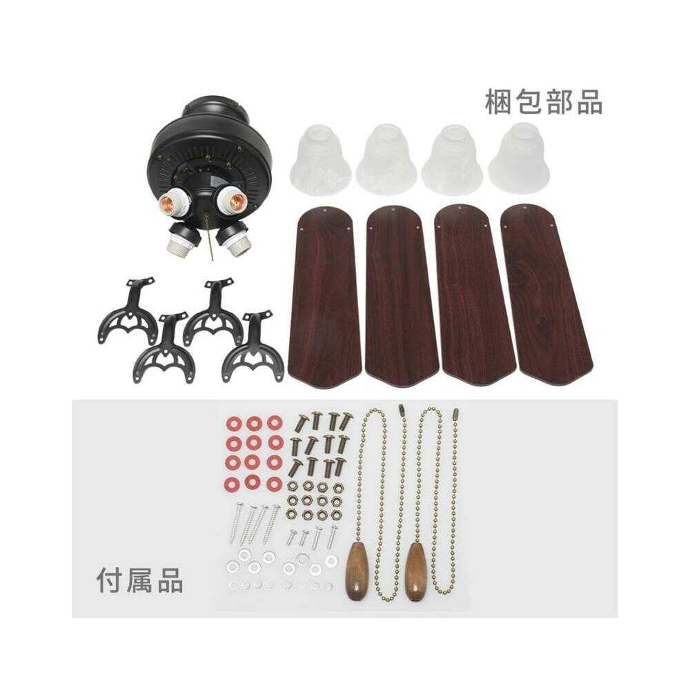 Ohm Electric 4-Light Ceiling Fan (Bulbs Not Included)