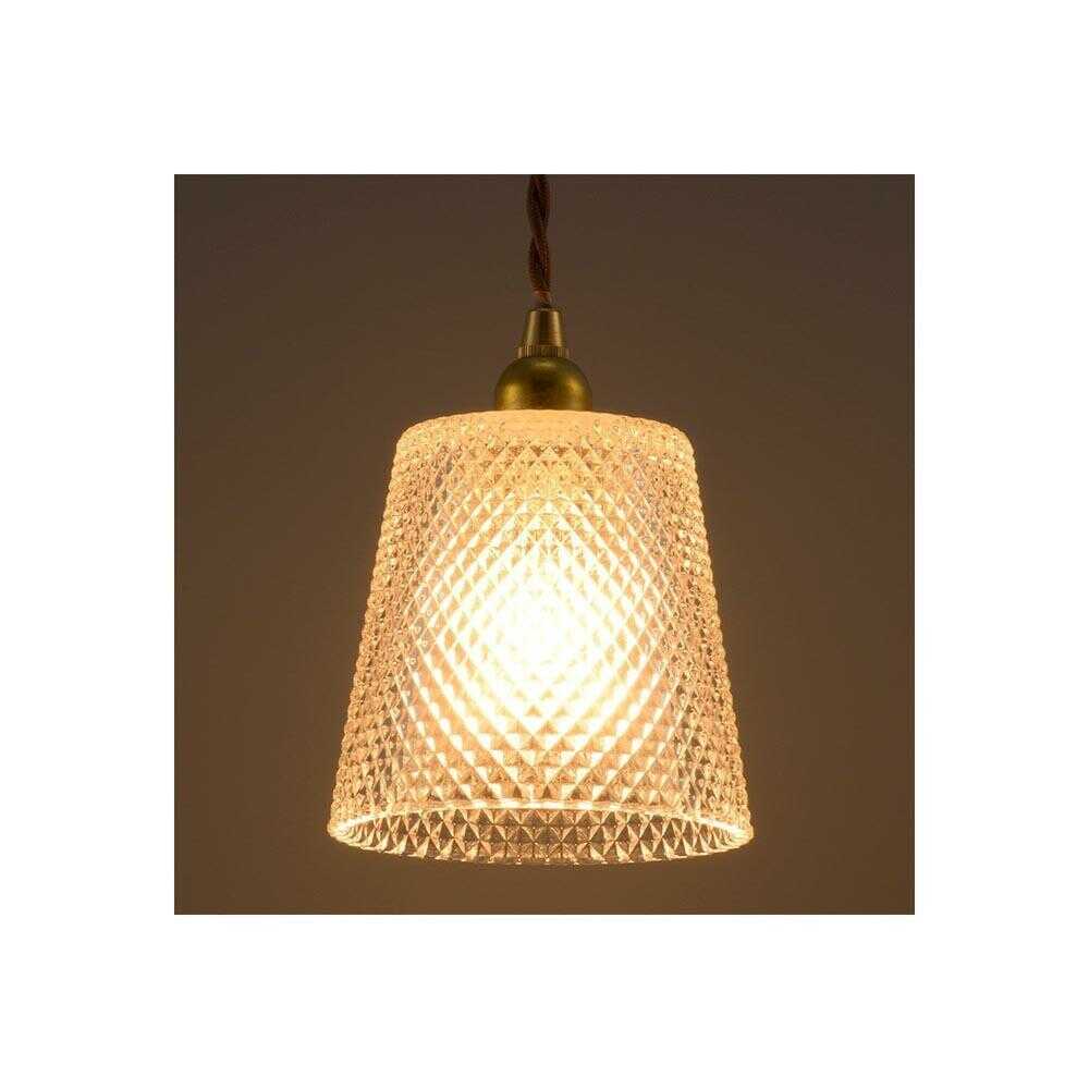 Ohm Electric Pendant Light with Glass Shade Type B