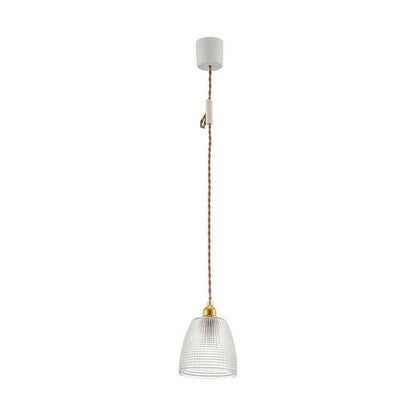 Ohm Electric Pendant Light with Glass Shade Type D