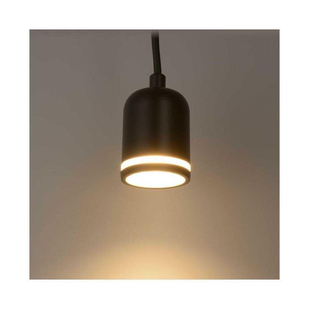 Ohm Electric LED Pendant Light with Bulb Color - Black
