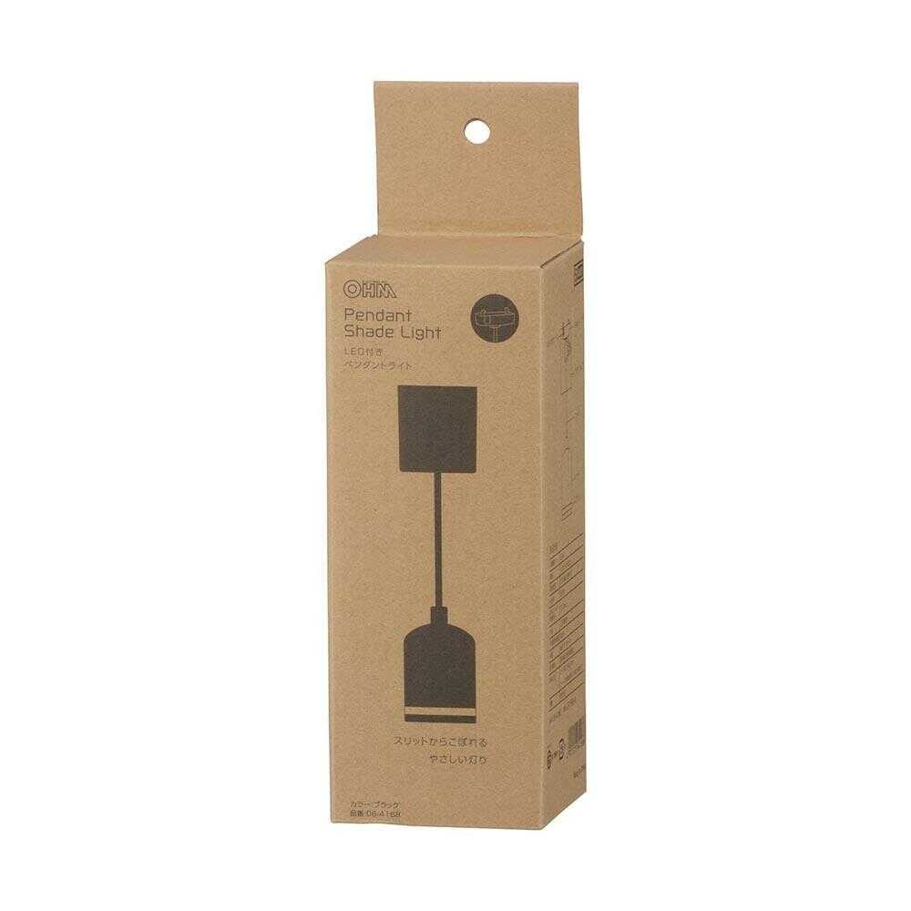 Ohm Electric LED Pendant Light with Bulb Color - Black