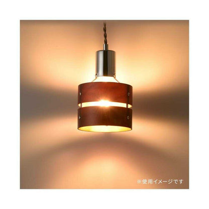 Ohm Electric Pendant Light with Wooden Shade, Brown