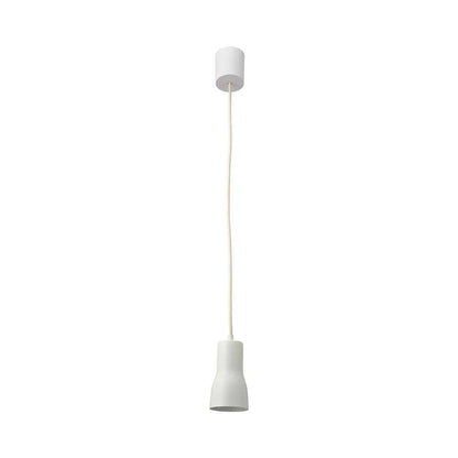 Ohm Electric Pendant Light with Cylinder Shade, White