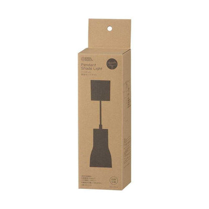 Ohm Electric Pendant Light with Cylinder Shade, Black