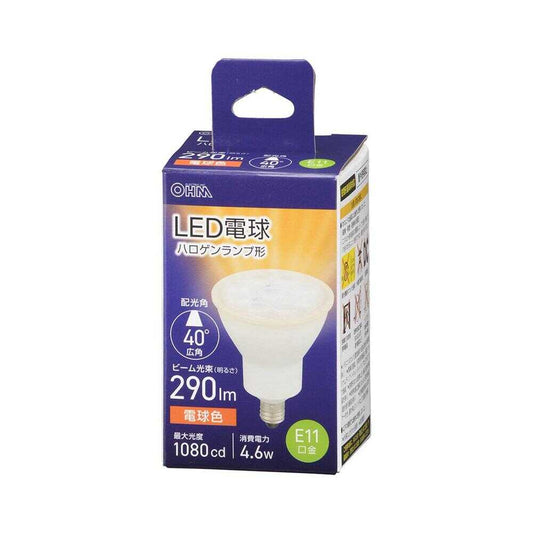 Ohm Electric LED Bulb Halogen Shape E11 Wide Angle 4.6W