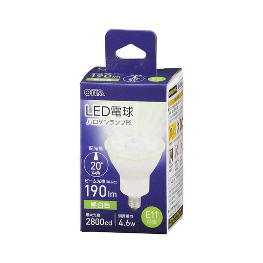 Ohm Electric LED Bulb Halogen Shape E11 Medium Angle 4.6W