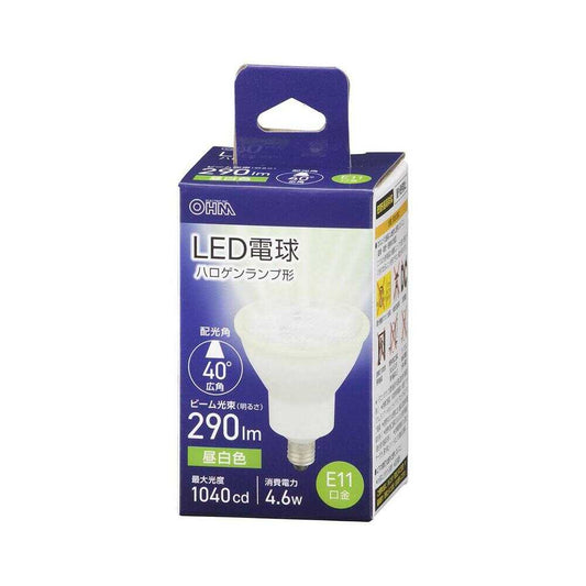 Ohm Electric LED Bulb Halogen Shape E11 Wide Angle 4.6W