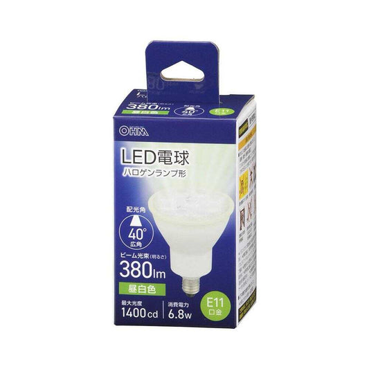 Ohm Electric LED Bulb Halogen Shape E11 Wide Angle 6.8W