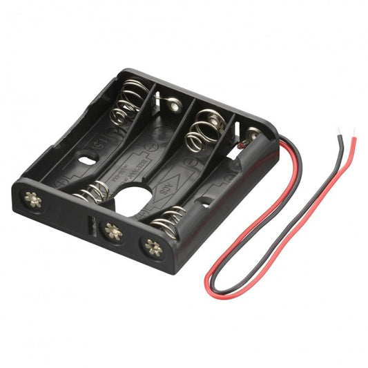 Ohm Electric Battery Case for 4 Batteries with Leads KIT-UM4X4