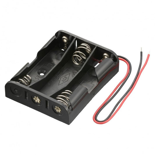 Ohm Electric Battery Case for 3 Batteries with Leads KIT-UM3X3