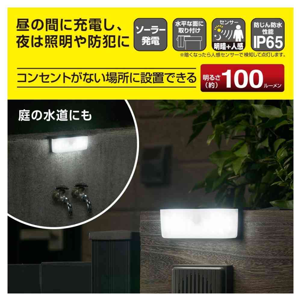 Ohm Electric LED Sensor Wall Light Solar 100 Lumens