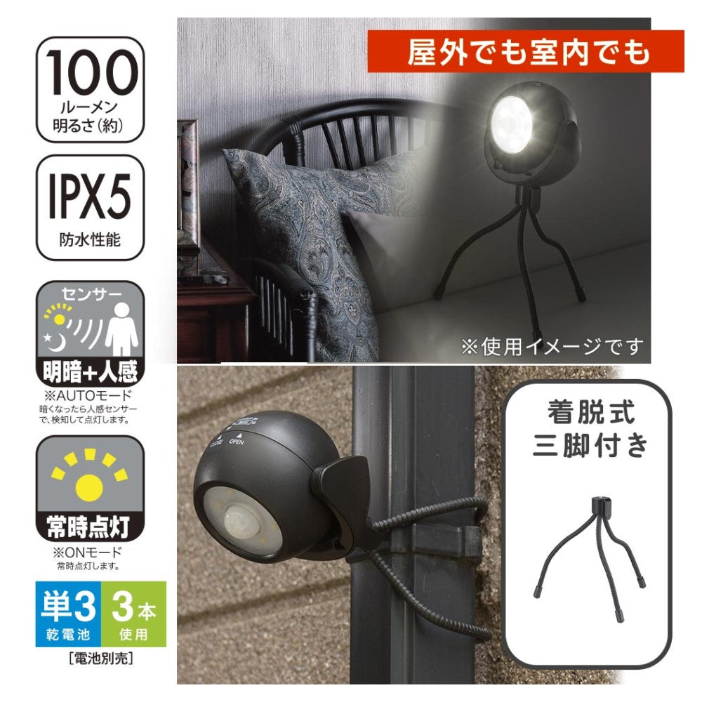 Ohm Electric Battery-Powered LED Garden Sensor Light