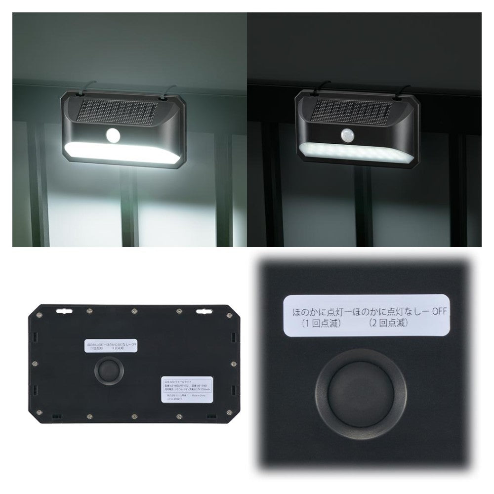 Ohm Electric LED Sensor Wall Light Solar