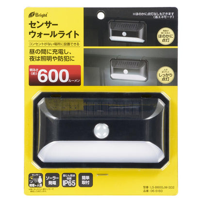 Ohm Electric LED Sensor Wall Light Solar