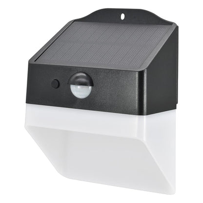 Ohm Electric Sensor Wall Light Solar 200 Lumens Black