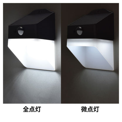 Ohm Electric Sensor Wall Light Solar 200 Lumens Black