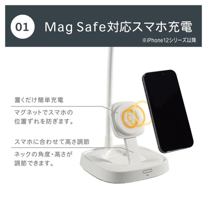 Ohm Electric LED Desk Light with Wireless Charging
